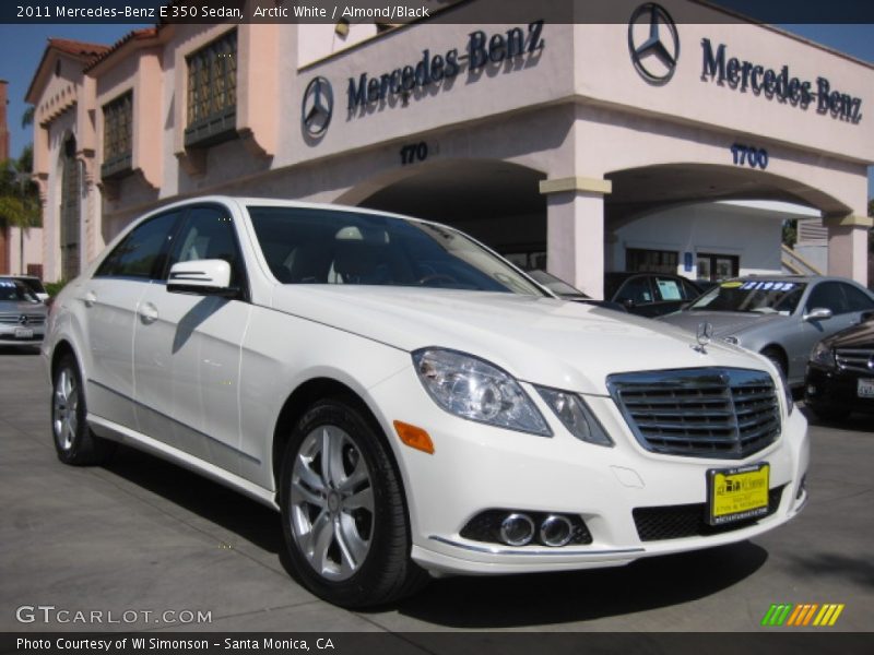 Arctic White / Almond/Black 2011 Mercedes-Benz E 350 Sedan