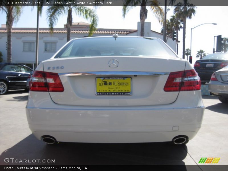 Arctic White / Almond/Black 2011 Mercedes-Benz E 350 Sedan