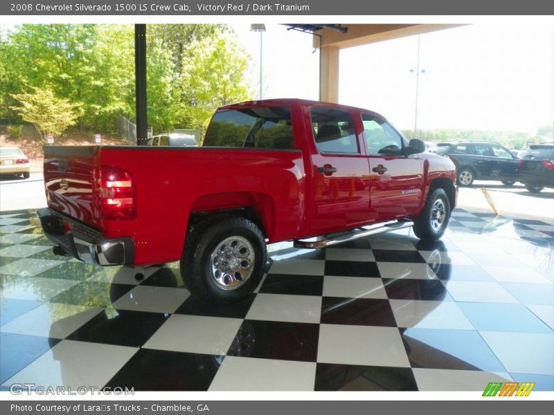 Victory Red / Dark Titanium 2008 Chevrolet Silverado 1500 LS Crew Cab