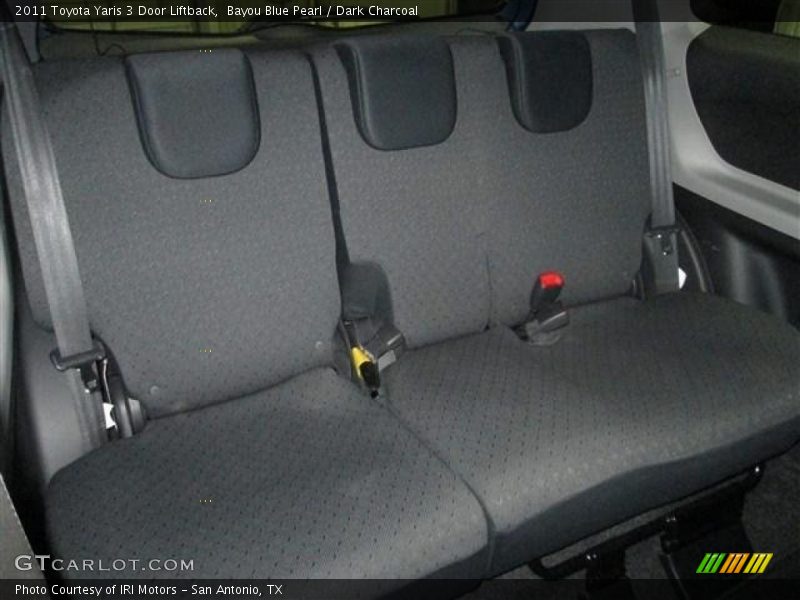 Bayou Blue Pearl / Dark Charcoal 2011 Toyota Yaris 3 Door Liftback