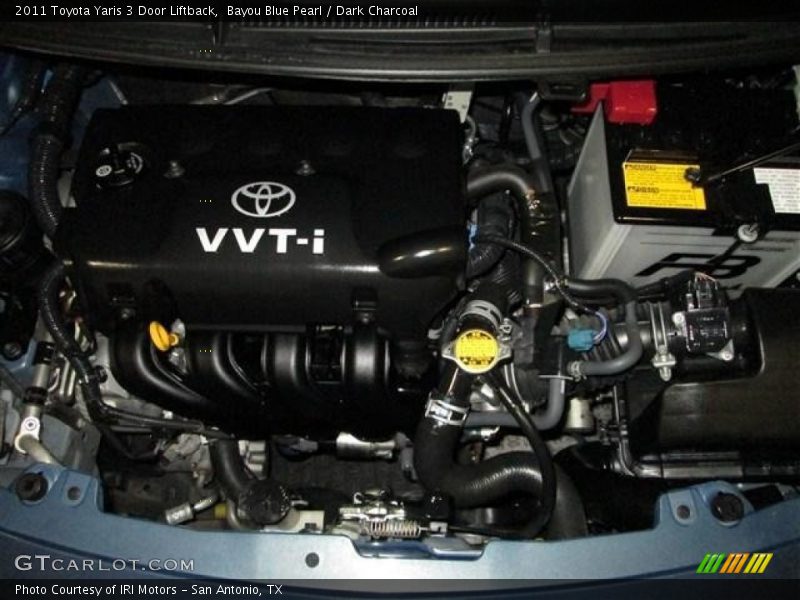 Bayou Blue Pearl / Dark Charcoal 2011 Toyota Yaris 3 Door Liftback