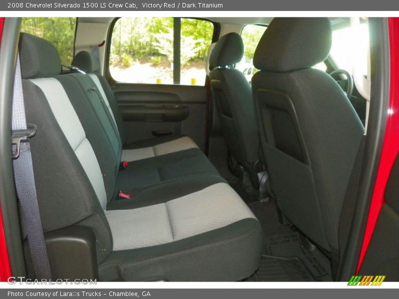 Victory Red / Dark Titanium 2008 Chevrolet Silverado 1500 LS Crew Cab