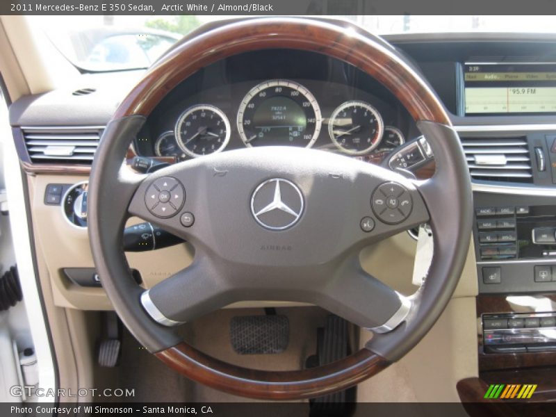 Arctic White / Almond/Black 2011 Mercedes-Benz E 350 Sedan