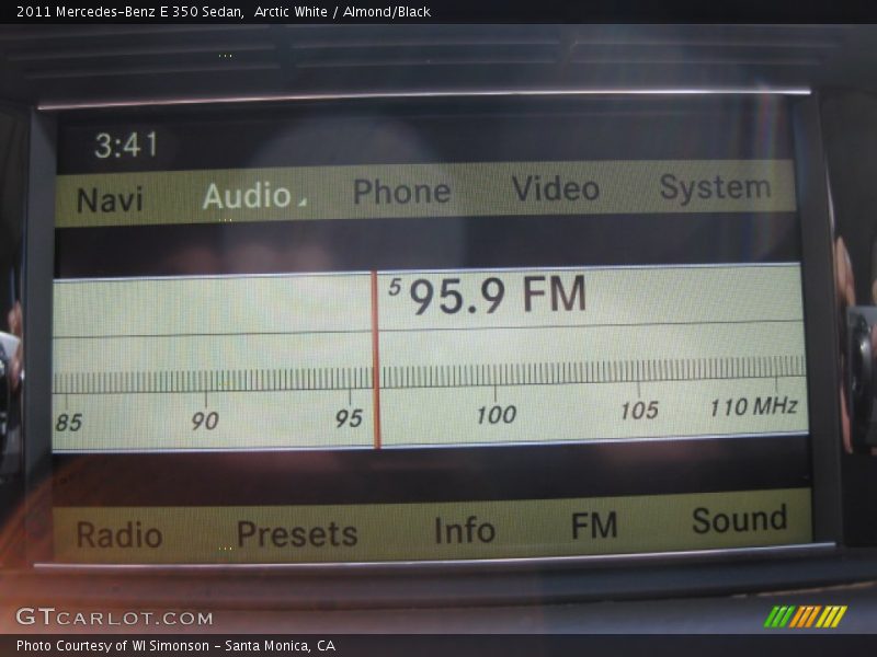 Arctic White / Almond/Black 2011 Mercedes-Benz E 350 Sedan
