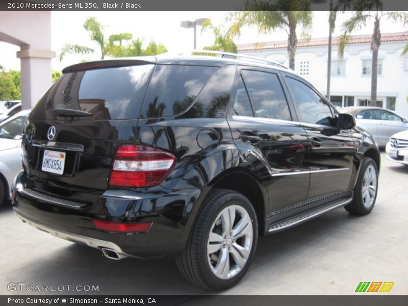 Black / Black 2010 Mercedes-Benz ML 350