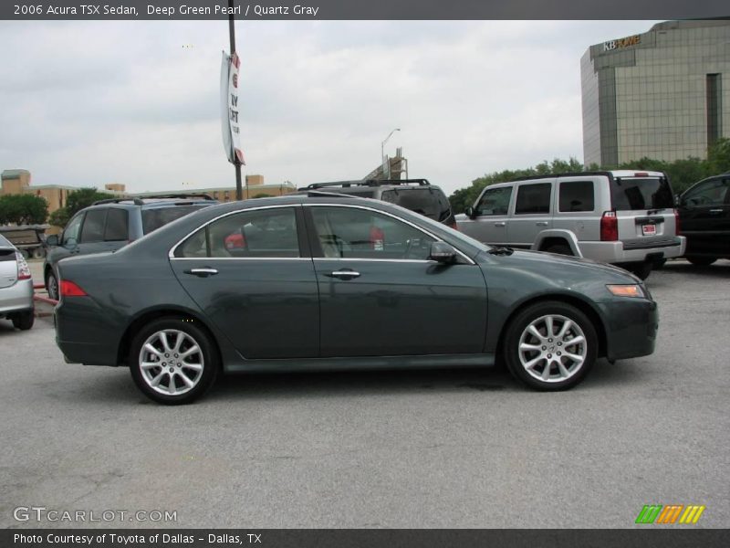 Deep Green Pearl / Quartz Gray 2006 Acura TSX Sedan