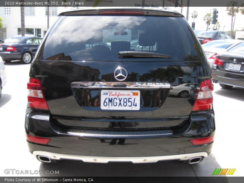 Black / Black 2010 Mercedes-Benz ML 350