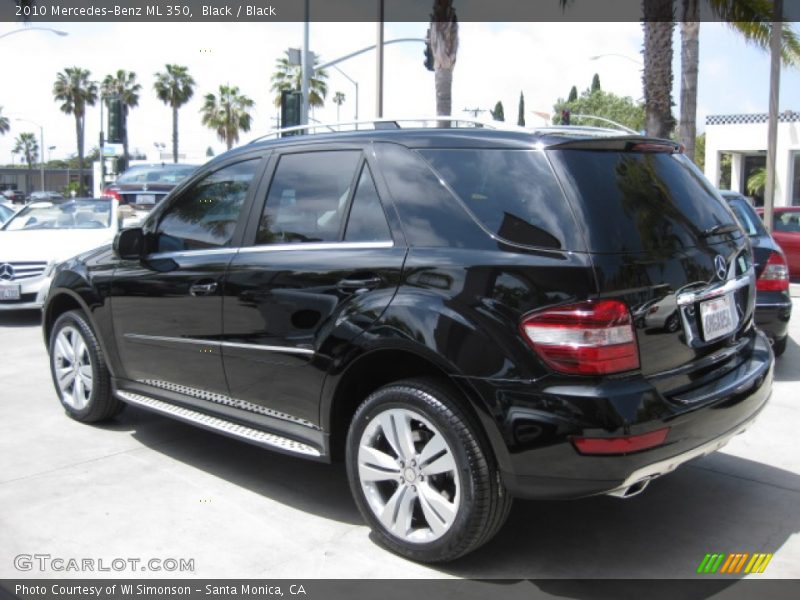 Black / Black 2010 Mercedes-Benz ML 350