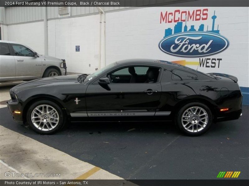 Black / Charcoal Black 2014 Ford Mustang V6 Premium Coupe