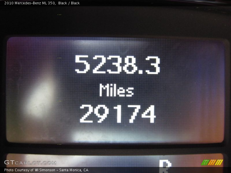 Black / Black 2010 Mercedes-Benz ML 350