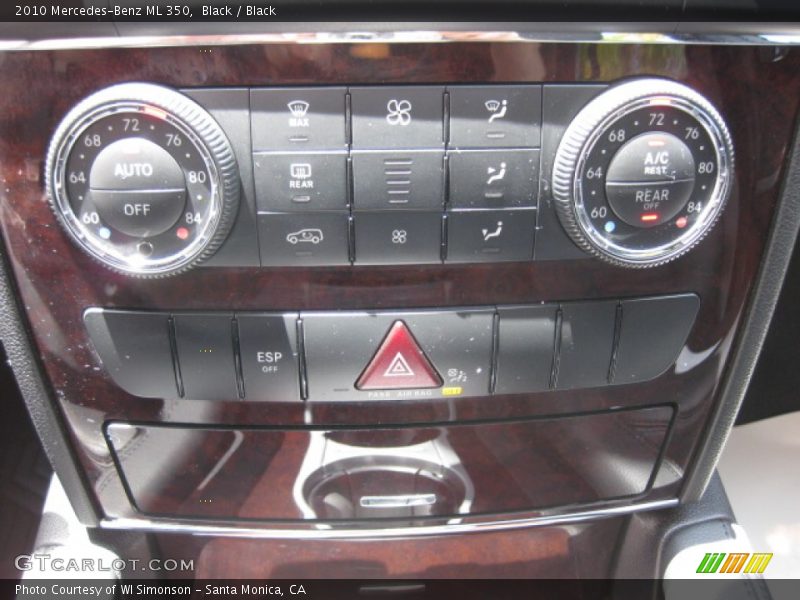 Black / Black 2010 Mercedes-Benz ML 350