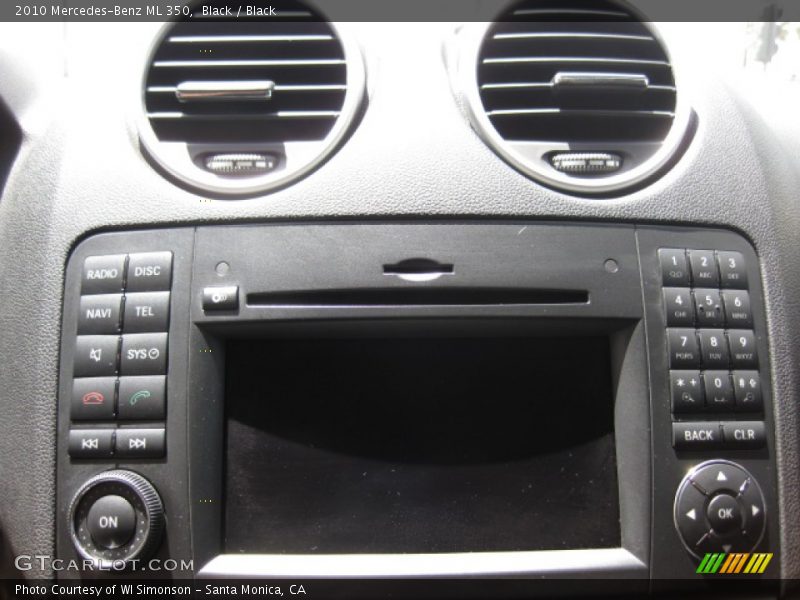 Black / Black 2010 Mercedes-Benz ML 350