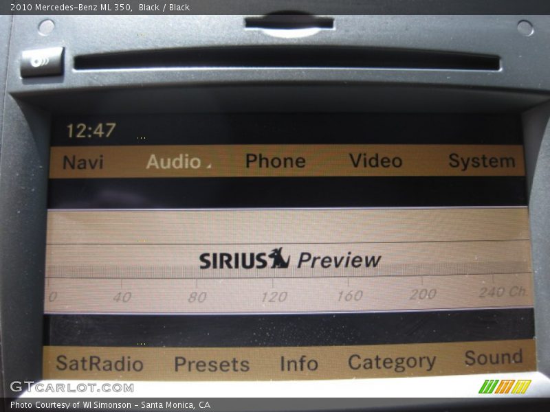 Black / Black 2010 Mercedes-Benz ML 350