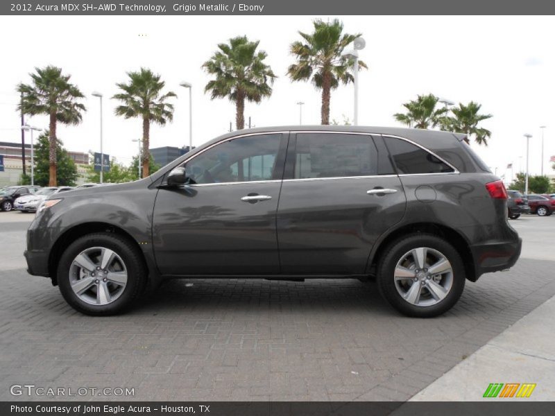 Grigio Metallic / Ebony 2012 Acura MDX SH-AWD Technology