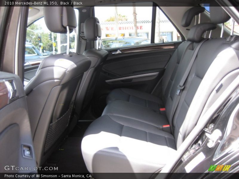 Black / Black 2010 Mercedes-Benz ML 350