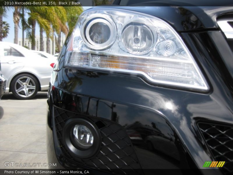 Black / Black 2010 Mercedes-Benz ML 350