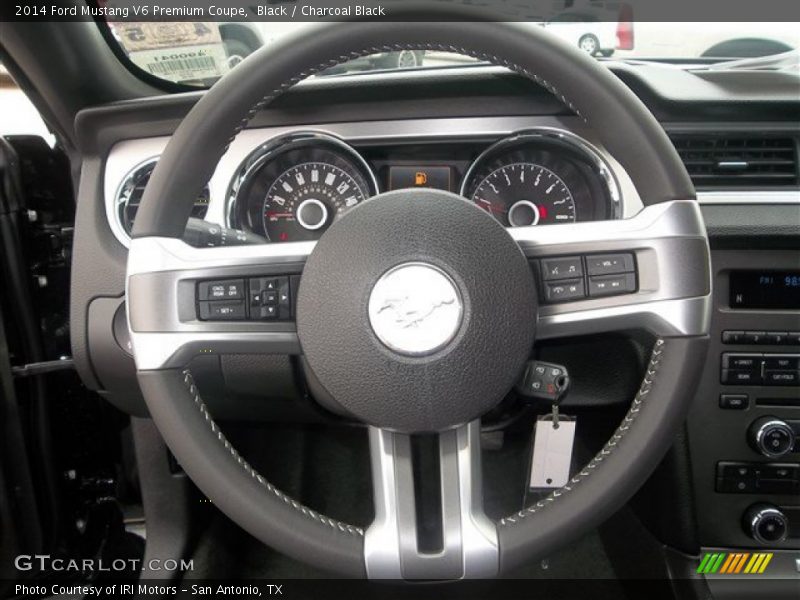 Black / Charcoal Black 2014 Ford Mustang V6 Premium Coupe