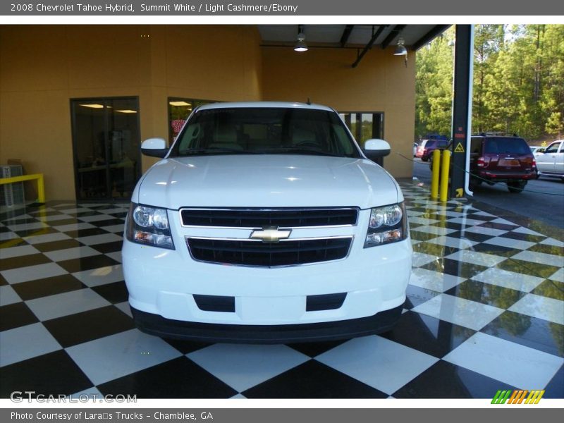 Summit White / Light Cashmere/Ebony 2008 Chevrolet Tahoe Hybrid