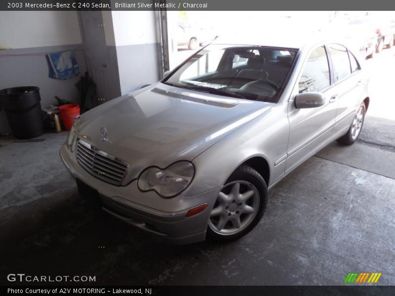 Brilliant Silver Metallic / Charcoal 2003 Mercedes-Benz C 240 Sedan