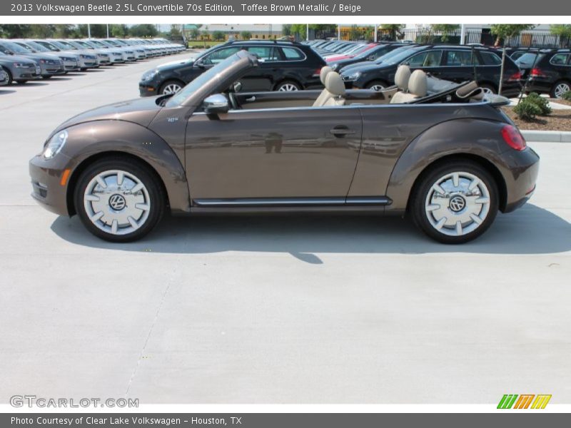  2013 Beetle 2.5L Convertible 70s Edition Toffee Brown Metallic