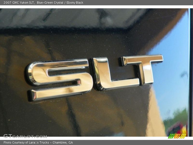 Blue-Green Crystal / Ebony Black 2007 GMC Yukon SLT