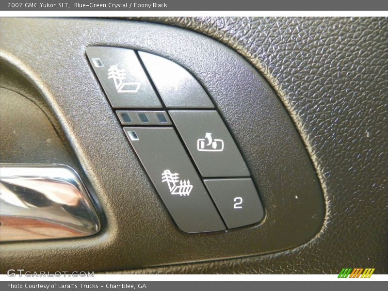Blue-Green Crystal / Ebony Black 2007 GMC Yukon SLT