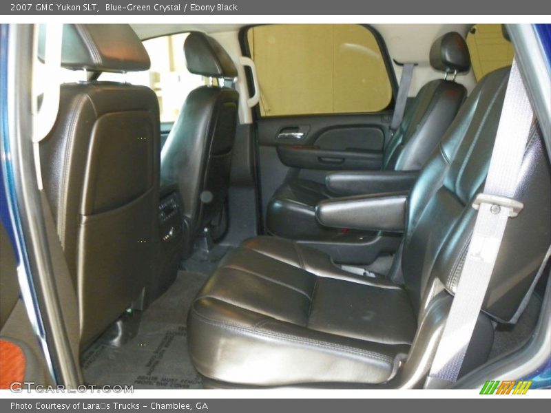 Blue-Green Crystal / Ebony Black 2007 GMC Yukon SLT