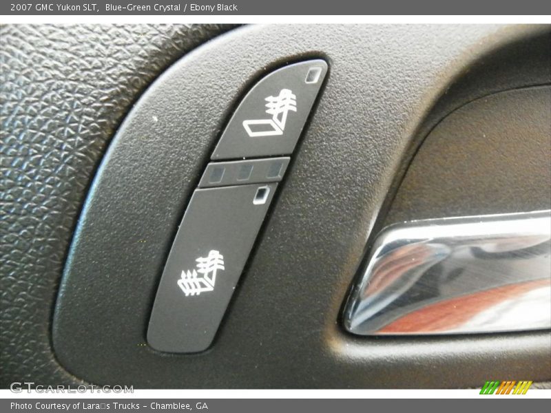 Blue-Green Crystal / Ebony Black 2007 GMC Yukon SLT