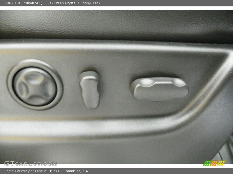 Blue-Green Crystal / Ebony Black 2007 GMC Yukon SLT