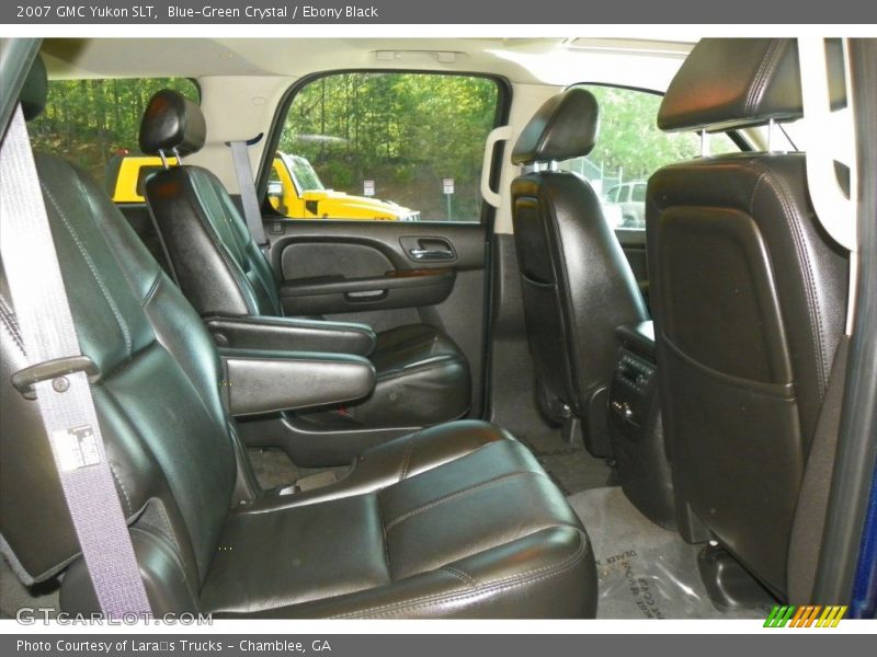 Blue-Green Crystal / Ebony Black 2007 GMC Yukon SLT