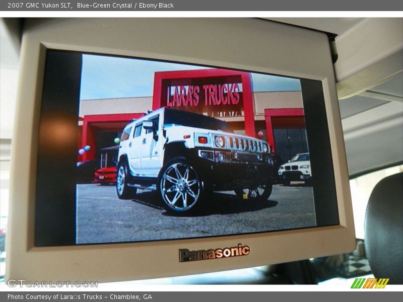 Blue-Green Crystal / Ebony Black 2007 GMC Yukon SLT