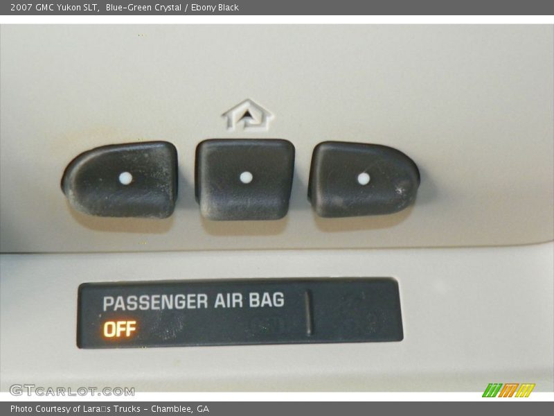 Blue-Green Crystal / Ebony Black 2007 GMC Yukon SLT