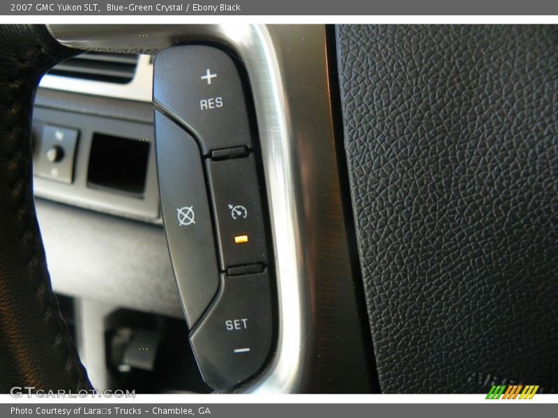 Blue-Green Crystal / Ebony Black 2007 GMC Yukon SLT