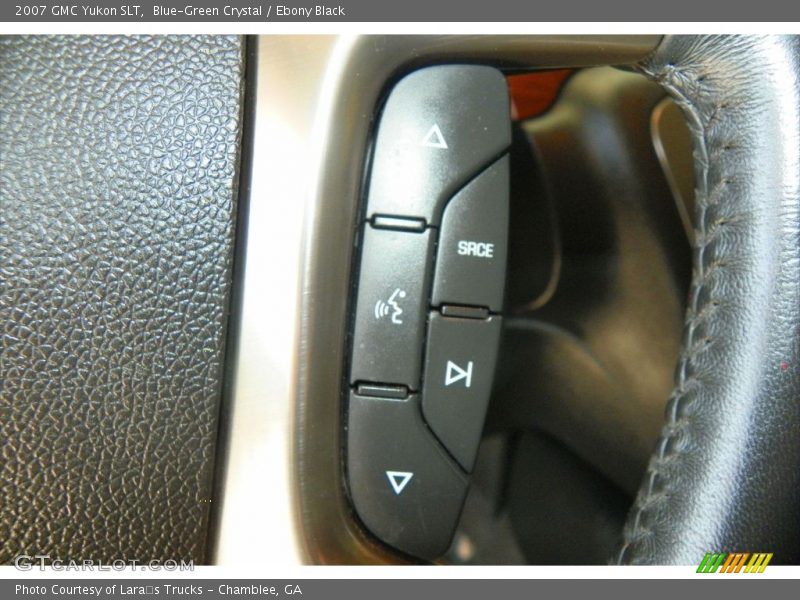 Blue-Green Crystal / Ebony Black 2007 GMC Yukon SLT
