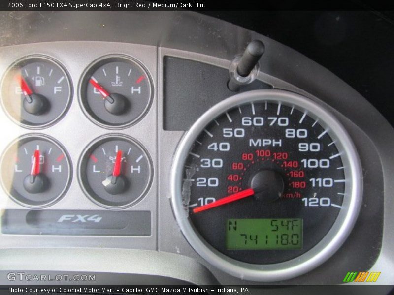 Bright Red / Medium/Dark Flint 2006 Ford F150 FX4 SuperCab 4x4