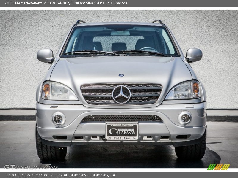 Brilliant Silver Metallic / Charcoal 2001 Mercedes-Benz ML 430 4Matic