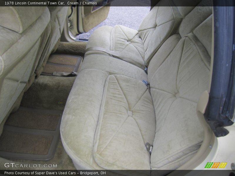 Rear Seat of 1978 Continental Town Car