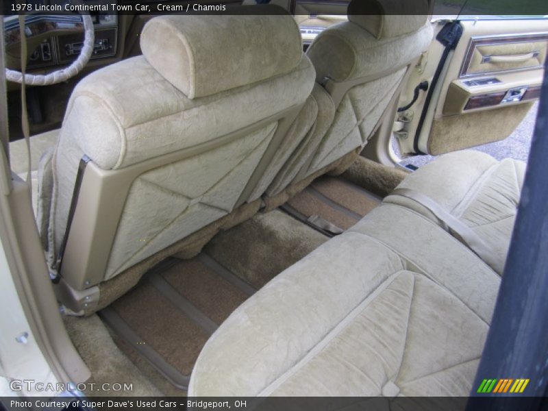 Rear Seat of 1978 Continental Town Car