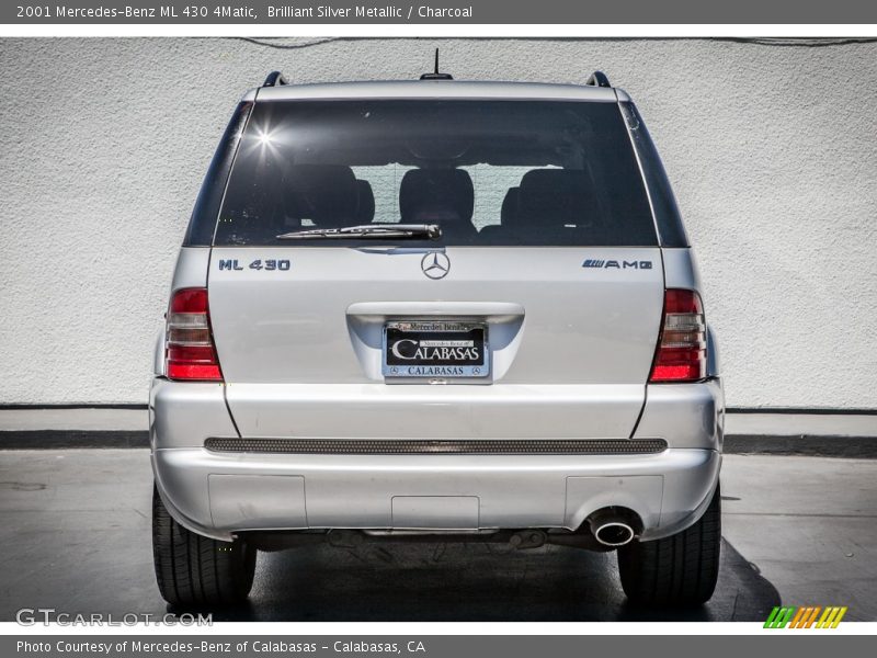Brilliant Silver Metallic / Charcoal 2001 Mercedes-Benz ML 430 4Matic