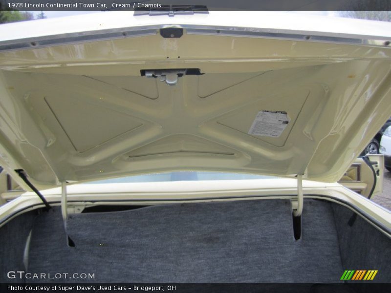  1978 Continental Town Car Trunk