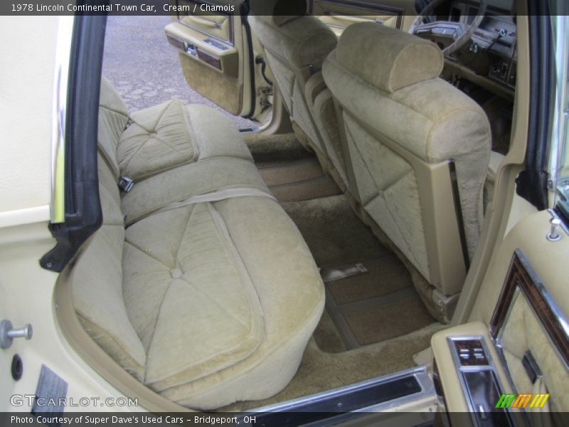 Rear Seat of 1978 Continental Town Car