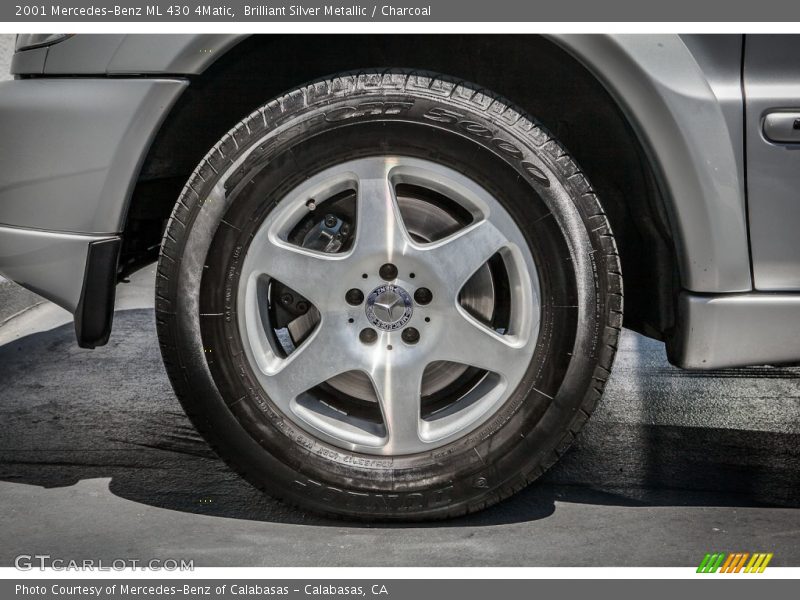 Brilliant Silver Metallic / Charcoal 2001 Mercedes-Benz ML 430 4Matic