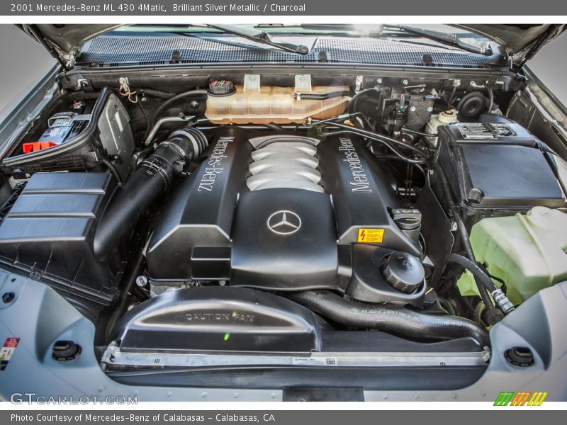 Brilliant Silver Metallic / Charcoal 2001 Mercedes-Benz ML 430 4Matic