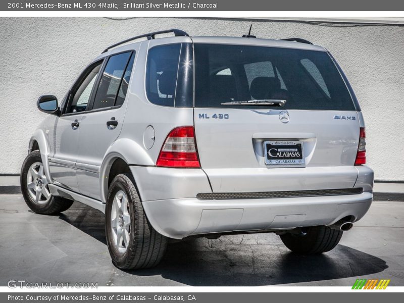 Brilliant Silver Metallic / Charcoal 2001 Mercedes-Benz ML 430 4Matic