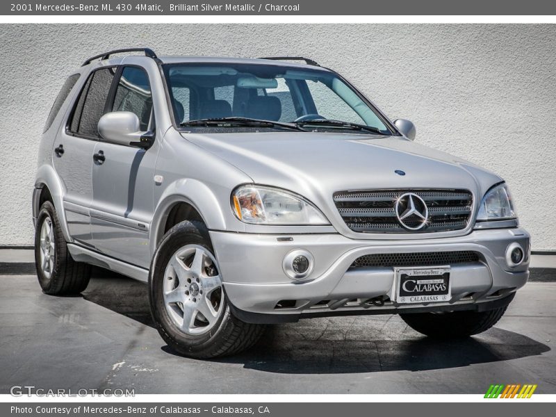 Brilliant Silver Metallic / Charcoal 2001 Mercedes-Benz ML 430 4Matic