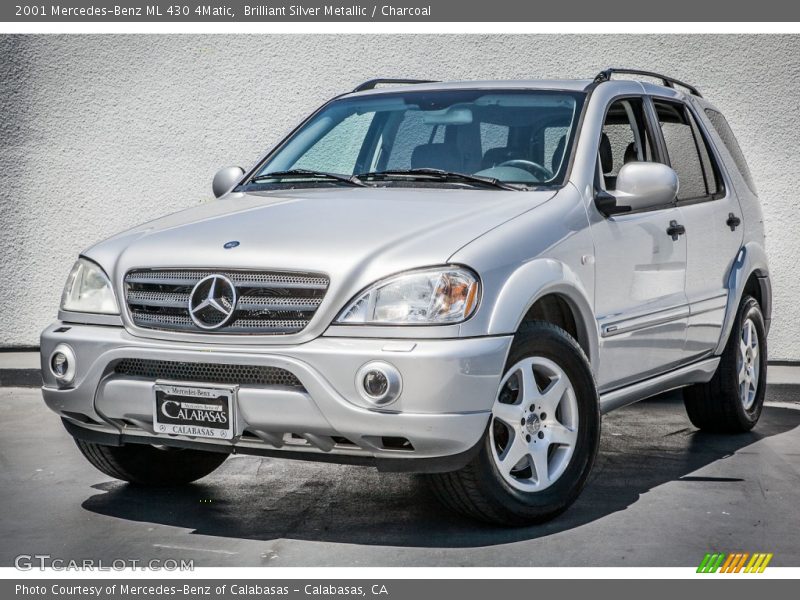 Brilliant Silver Metallic / Charcoal 2001 Mercedes-Benz ML 430 4Matic