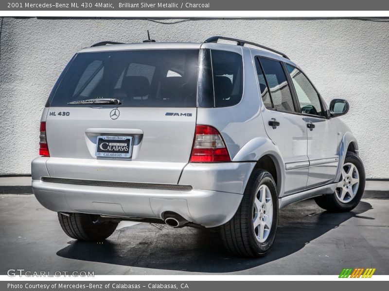 Brilliant Silver Metallic / Charcoal 2001 Mercedes-Benz ML 430 4Matic