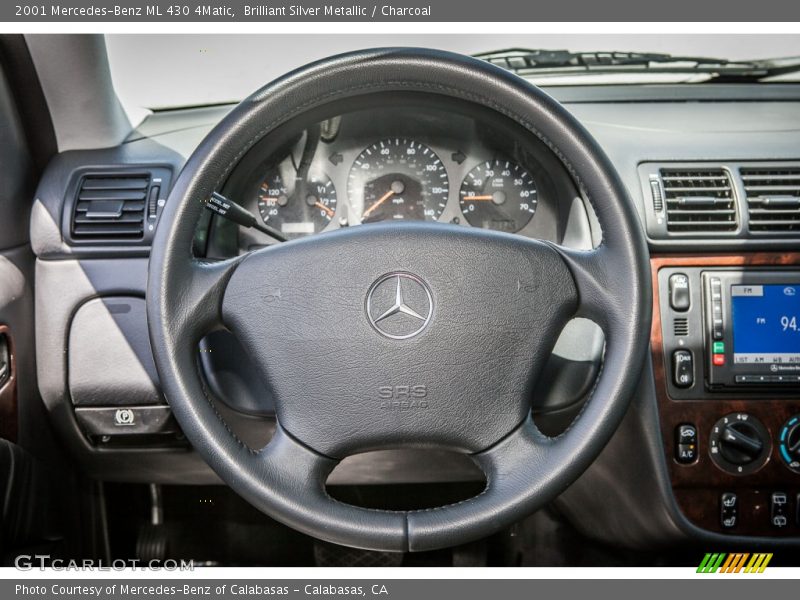 Brilliant Silver Metallic / Charcoal 2001 Mercedes-Benz ML 430 4Matic