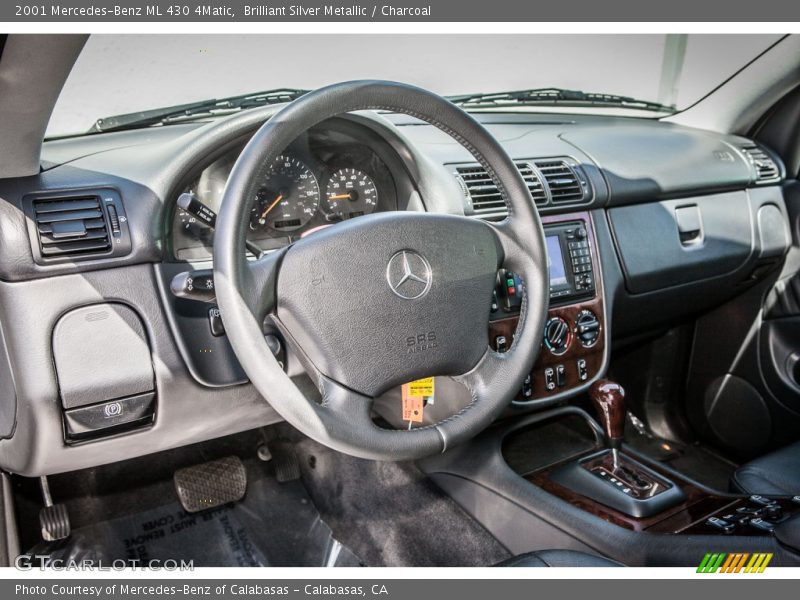 Brilliant Silver Metallic / Charcoal 2001 Mercedes-Benz ML 430 4Matic