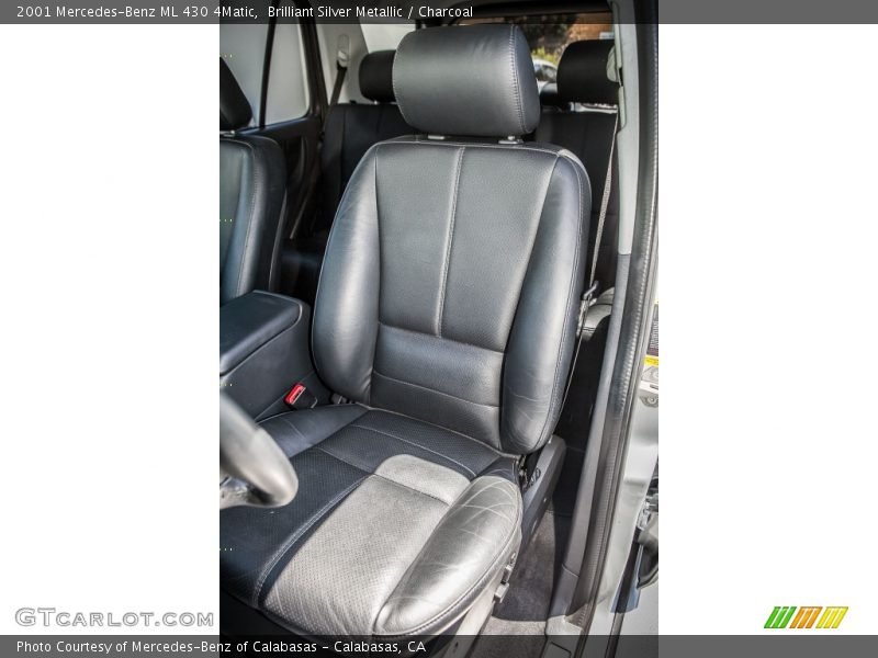 Brilliant Silver Metallic / Charcoal 2001 Mercedes-Benz ML 430 4Matic